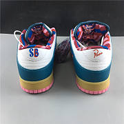 PARRA x NIKE SB DUNK LOW PRO MIDNIGHT TURQUOISE  - 5