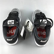 SUPREME x NIKE SB DUNK LOW JEWEL SWOOSH SILVER  - 5