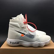 NIKE REACT HYPERDUNK x OFF-WHITE FLYKNIT WHITE - 4