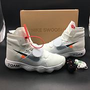 NIKE REACT HYPERDUNK x OFF-WHITE FLYKNIT WHITE - 5