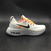 NIKE EPIC REACT FLYKNIT TRUE WHITE  - 1