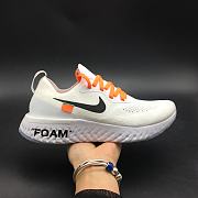 NIKE EPIC REACT FLYKNIT TRUE WHITE  - 4