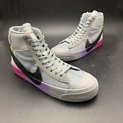 NIKE BLAZER MID x OFF-WHITE WOLF GREY SERENA  - 4