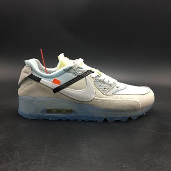 OFF-WHITE x Nike Air Max 90 Ice 10X  AA7293-100