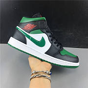 Air Jordan 1 Mid Green Toe 554724-067 - 3