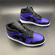 Air Jordan 1 Mid Black Dark Concord 554724-051 - 4