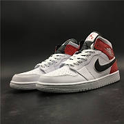 Nike Air Jordan 1 Mid 'White Chicago Remix' 554724-116 - 4