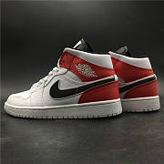 Nike Air Jordan 1 Mid 'White Chicago Remix' 554724-116 - 5