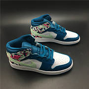 Air Jordan 1 Mid Paint Stroke (GS) 555112-300 - 6