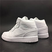 Nike Air Jordan 1 Mid Triple White 554724-109 - 3