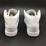 Nike Air Jordan 1 Mid Triple White 554724-109 - 5