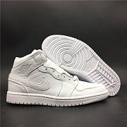 Nike Air Jordan 1 Mid Triple White 554724-109 - 6