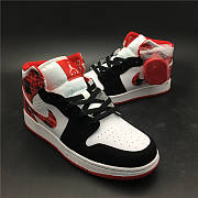 Air Jordan 1 Mid White Plaid 554725-607 - 5