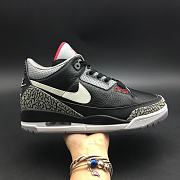 Air Jordan 3 “JTH” Black Cement  - 3