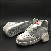 Air Jordan 1 Retro Mid GS 'Grey Fog' 555112-012 - 4