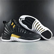 Jordan 12 Retro Black Metallic Gold White  - 2