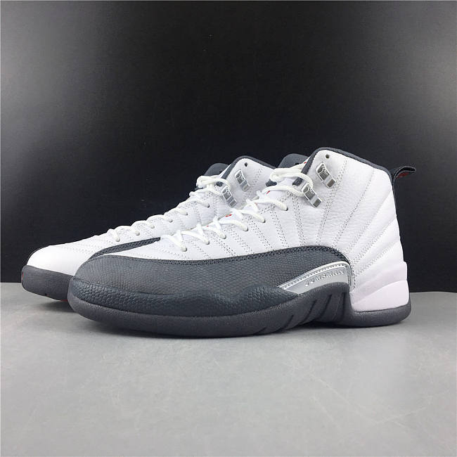 Jordan 12 Retro White Dark Grey (GS)  - 1