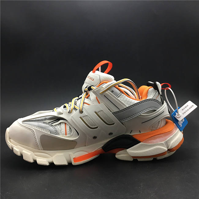 Balenciaga Track Trainers White Orange  - 1