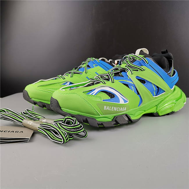 Balenciaga Track Trainers Green Blue   - 1