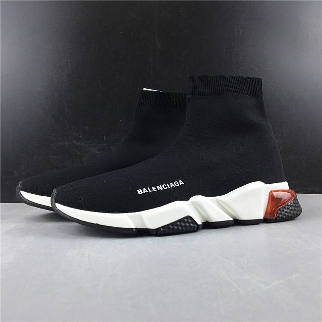 Balenciaga Speed Trainer Clearsole Black Red 5 - 1