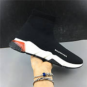 Balenciaga Speed Trainer Clearsole Black Red 5 - 6