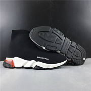 Balenciaga Speed Trainer Clearsole Black Red 5 - 4