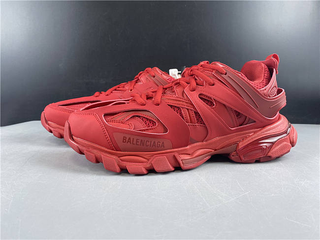 Balenciaga Track Trainers Burgundy  - 1