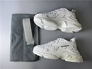 Balenciaga Triple S All White Logo  - 4