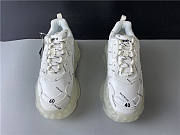 Balenciaga Triple S Clear Sole All White Logo  - 2