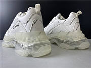 Balenciaga Triple S Clear Sole All White Logo  - 6