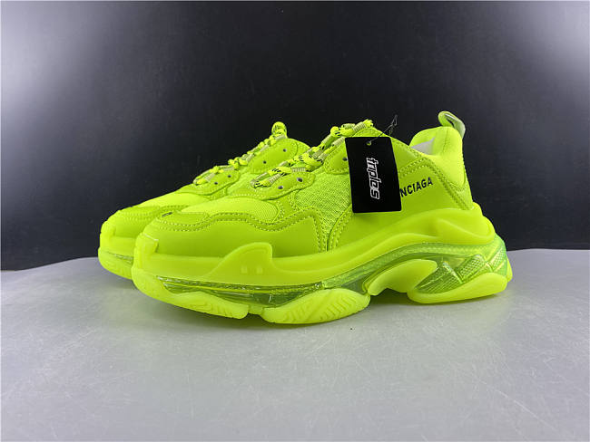 Balenciaga Triple S Clear Sole Fluo Yellow - 1