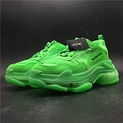 Balenciaga Triple S Neon Green Clear Sole - 3