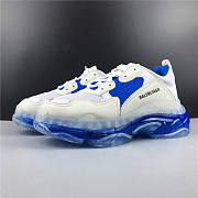 Balenciaga Triple S White Blue  - 1