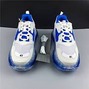 Balenciaga Triple S White Blue  - 3