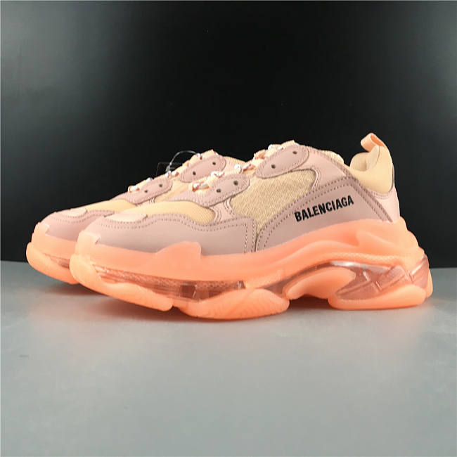 Balenciaga Triple S Clear Sole Peach - 1