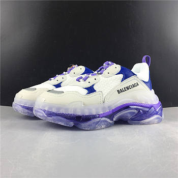 Balenciaga Triple S Clear Sole White Purple 