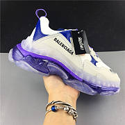 Balenciaga Triple S Clear Sole White Purple  - 5