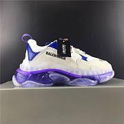 Balenciaga Triple S Clear Sole White Purple  - 4