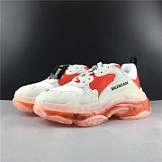 Balenciaga Triple S Clear Sole White Orange - 1