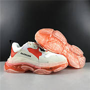 Balenciaga Triple S Clear Sole White Orange - 4