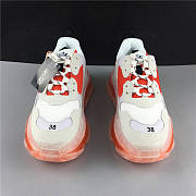 Balenciaga Triple S Clear Sole White Orange - 5