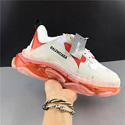 Balenciaga Triple S Clear Sole White Orange - 3