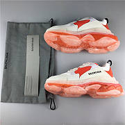 Balenciaga Triple S Clear Sole White Orange - 2