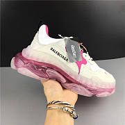 Balenciaga Triple S Clear Sole White Pink  - 2