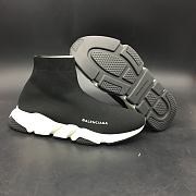 Balenciaga Speed Trainer Black White  - 4