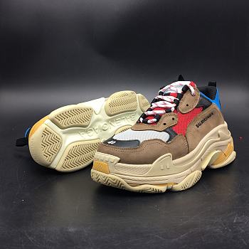 Balenciaga Triple S Brown Blue Grey 