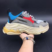 Balenciaga Triple S Dark Grey Red Blue - 2