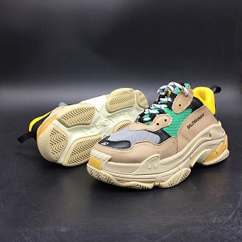 Balenciaga Triple S Beige Green Yellow 