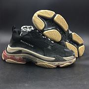 Balenciaga Triple S Black White Red ( Worn Look)  - 5