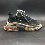 Balenciaga Triple S Black White Red ( Worn Look)  - 3